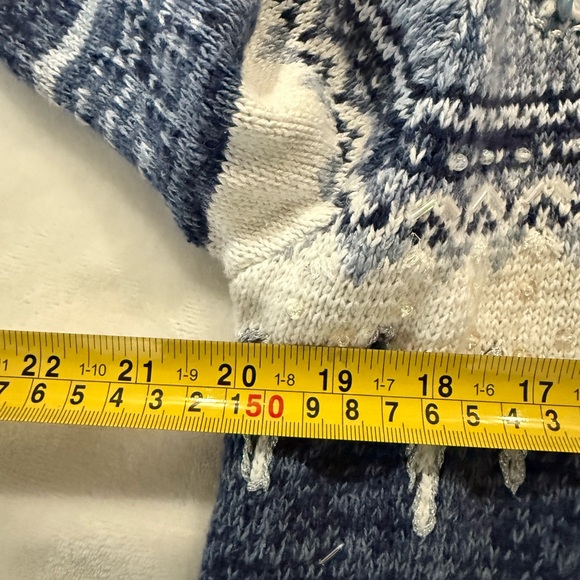 Heirloom Collectables Christmas Cardigan Sweater Full Zip Snowman Size L E48 - Picture 4 of 5